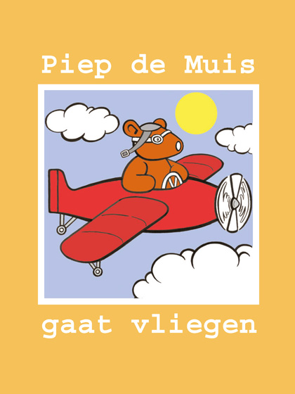 kleurplaat Piep gaat vliegen